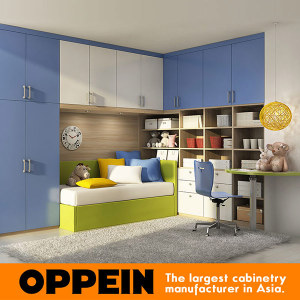 Oppein Colorful Children′s Bedroom Furniture Kids Wooden Furniture (OP16-KID03)